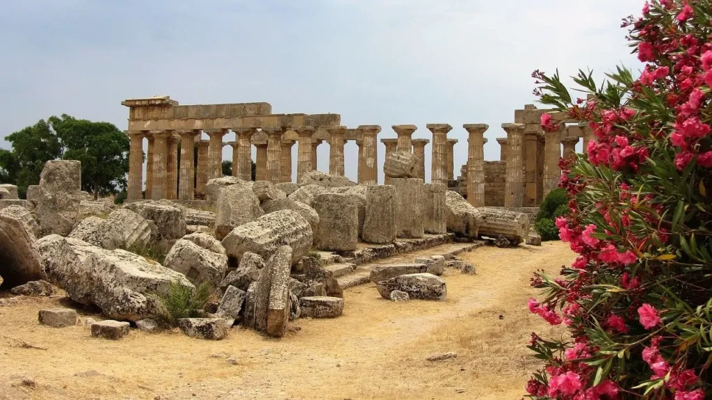 Selinunte temple ruins in Sicily